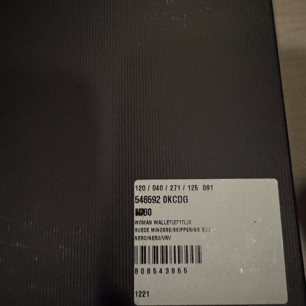 Gucci Black Suede Wallet /Clutch Bag - Picture 7 of 7